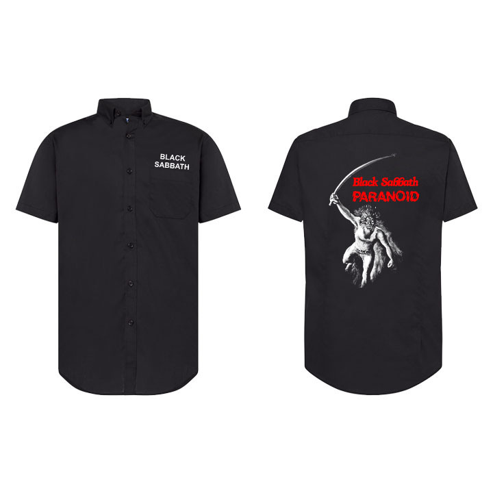 Camisa de manga corta hombre - Black Sabbath - Paranoid (152)