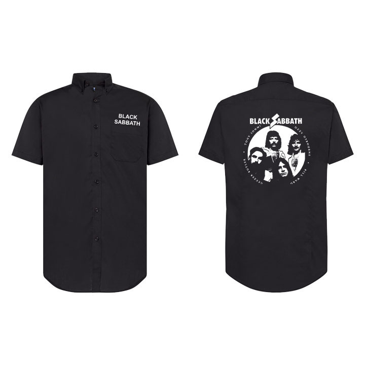 Camisa de manga corta hombre - Black Sabbath - Banda (157)