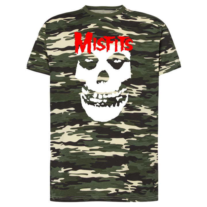 Camiseta de camuflaje corta hombre - Misfits - Máscara (051)