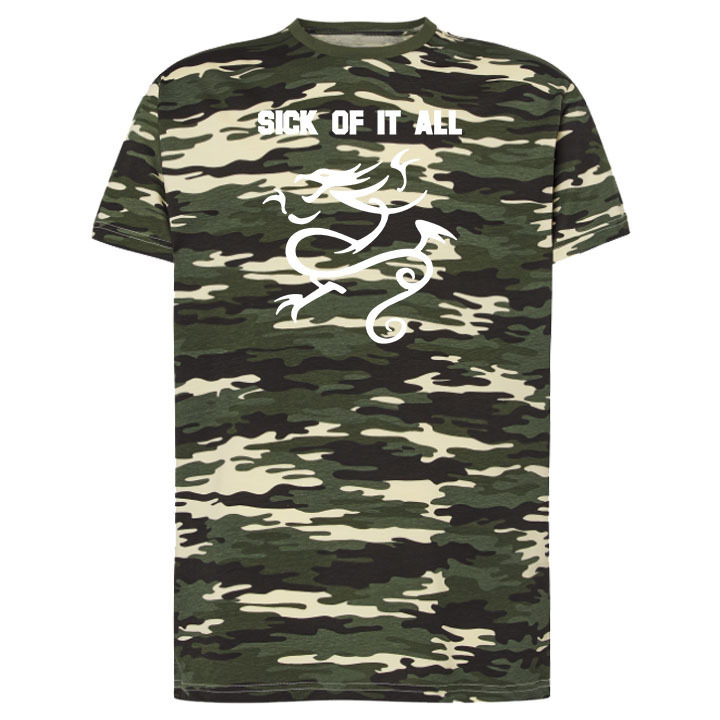 Camiseta de camuflaje corta hombre - Sick Of It All (064)
