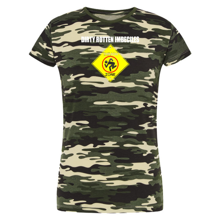 Camiseta de camuflaje corta mujer - D.R.I. - Thrash Zone (023)