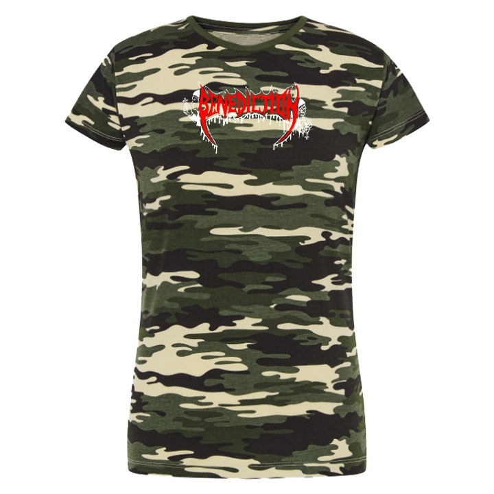 Camiseta de camuflaje corta mujer - Benediction (091)