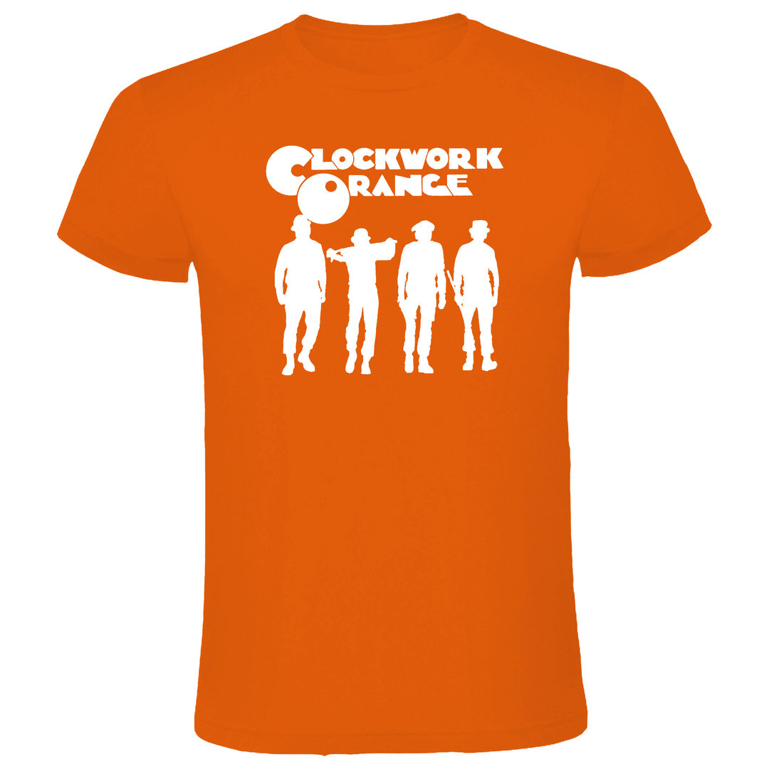 Camiseta de manga corta de hombre - Naranja Mecánica - Drugos Fondo Oscuro (211)