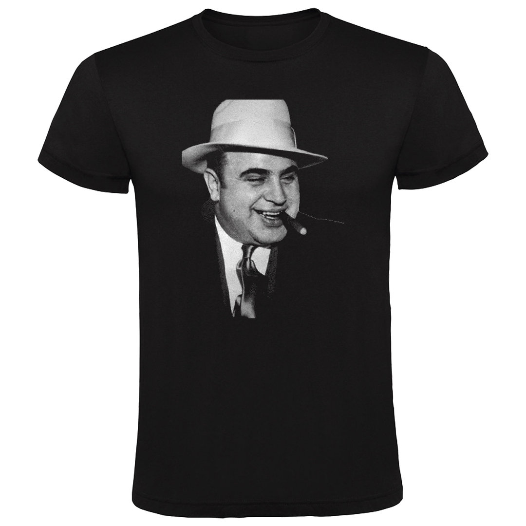 Camiseta de manga corta de hombre - Al Capone - Con Puro (239)