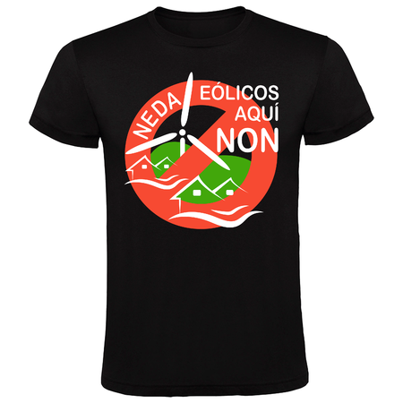Camisetas serigrafiadas para el movimiento vecinal ''Eólicos Non - Neda''.\\n\\n06/06/2022 12:09